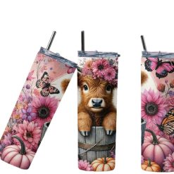 Highland cow pumkin 20oz Tumbler