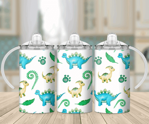 Cartoon Dinosaurs 12oz Sippy Cup