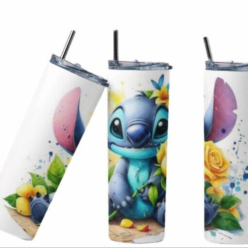 Stich Plain Flower 20oz Tumbler