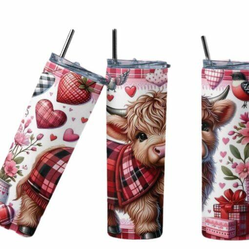 Highland Cow Crimbo Tumbler
