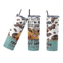 Highland Cow Sayings Tumbler