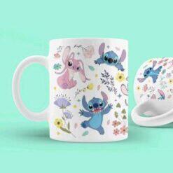 Stich And Flowers 11oz Mug