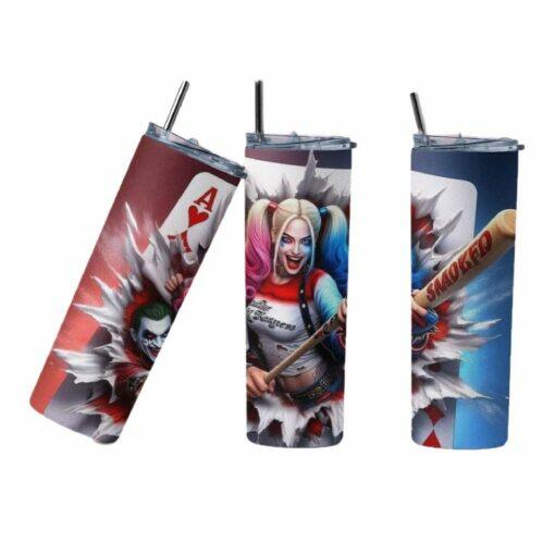Superhero Harlequin 20oz Tumbler