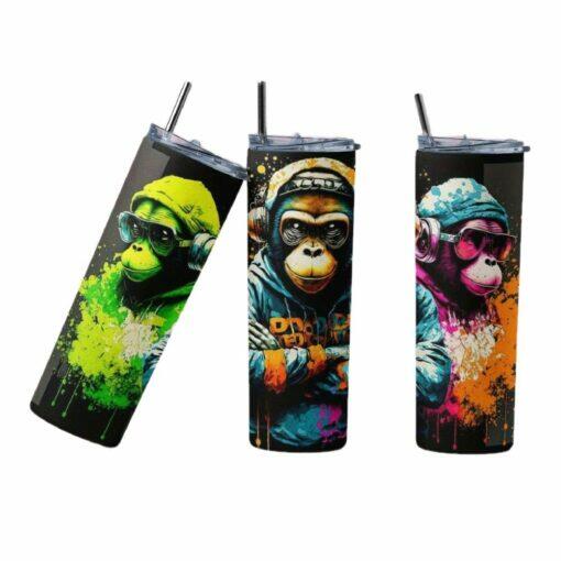 The 3 Monkeys 20oz Tumbler