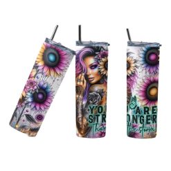 Stronger Quote 20oz Tumbler