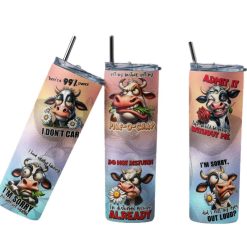 Highland Cow Quote 20oz Tumbler