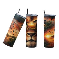 Lion HEAD Sunset 20oz Tumbler