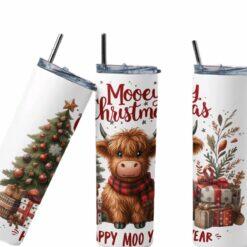 Highland Cow Crimbo Tumbler