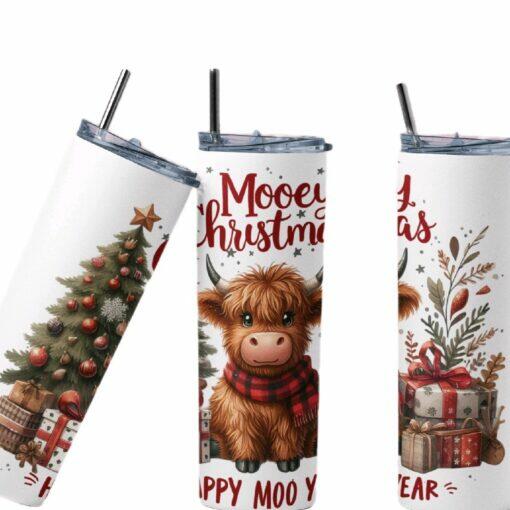 Highland Cow Crimbo Tumbler