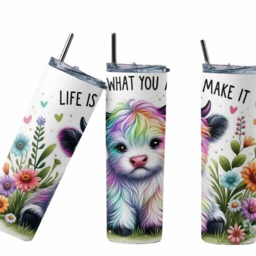 Highland Cow Life Tumbler