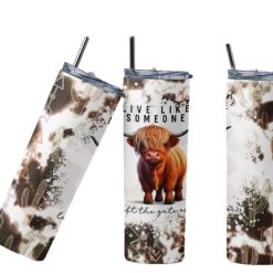 Highland Cow Sayings Tumbler