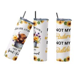 Highland cow Quote 20oz Tumbler