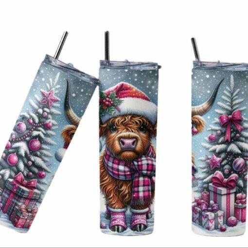 Highland Cow Crimbo 20oz Tumbler