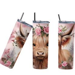 Cute Highland Cow 20oz Tumbler
