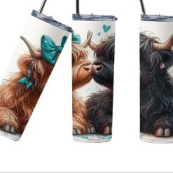 Highland Cow Kisses 20oz Tumbler