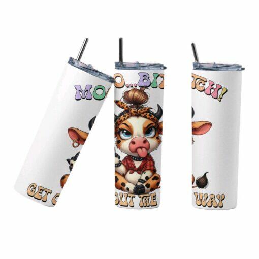 Highland Cow Quote 20oz Tumbler