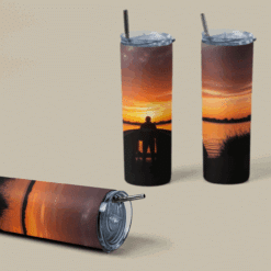 Alternative view of Carp Fishing Sunset 20oz Tumbler