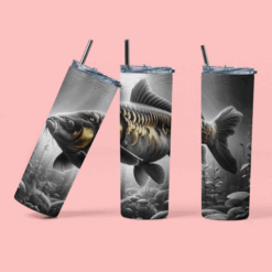 Carp Fishing Themed 20oz Drinks Tumbler