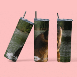 Carp Fishing Themed 20oz Drinks Tumbler
