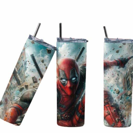 Superhero Dead-pool 20oz Tumbler