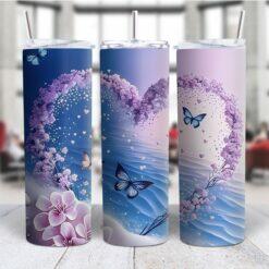 Hearts & Butterflies 20oz Tumbler
