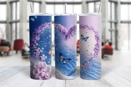 Hearts & Butterflies 20oz Tumbler