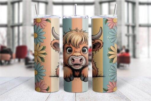 Cute Highland Cow 20oz Tumbler