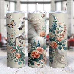 Boho Horse Themed 20oz Tumbler