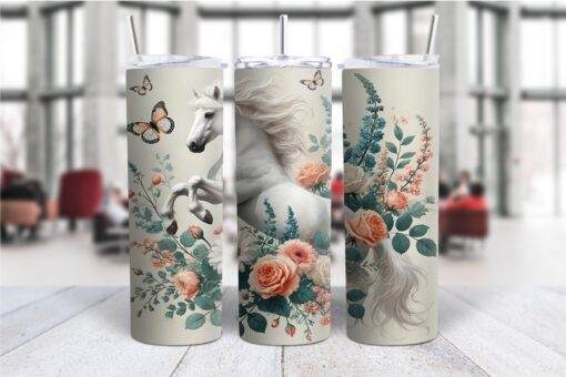 Boho Horse Themed 20oz Tumbler