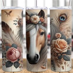 Horse & Rose 20oz Tumbler