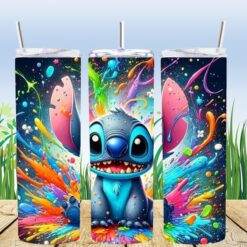 Paint Splash Stich 20oz Tumbler