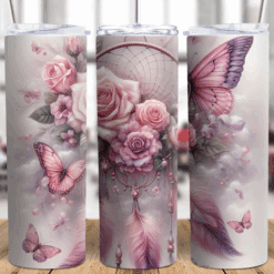 Boho Dream Catcher Skinny Tumbler
