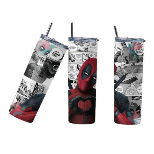 Deadpool Love Heart 20oz Tumbler