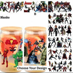 Superhero UV DTF Libbey Cup
