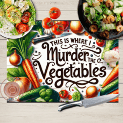 Murder Vegetables Chopping Board