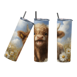 Cute Highland Cow 20oz Tumbler