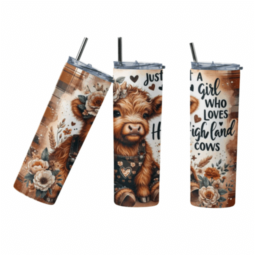 Highland Cow Quote 20oz Tumbler