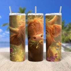 Cute Highland Cow 20oz Tumbler