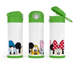 Cartoon 12oz Lockable Flask