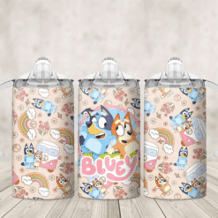 Cartoon Bluey 12oz Sippy Cup