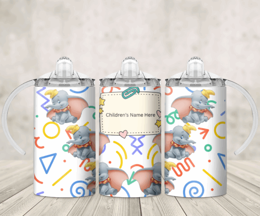 Cute Elephants 12oz Sippy Cup