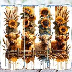 The 4 Highland Cows 20oz Tumbler