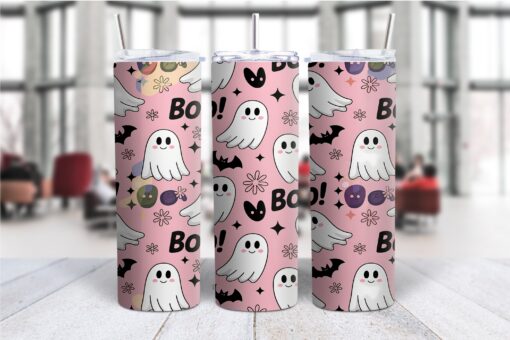 Boo Ghosts 20oz Skinny Tumbler