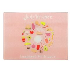 Toughened Glass Chopping Board - Chinchilla finish - Large