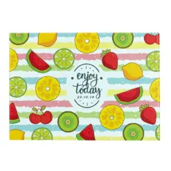 Toughened Glass Chopping Board - Plain finish - Large
