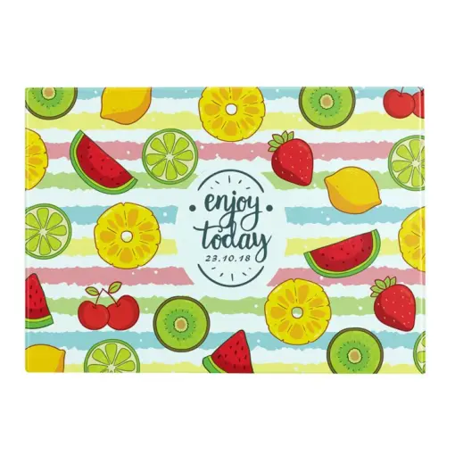 Toughened Glass Chopping Board - Plain finish - Large
