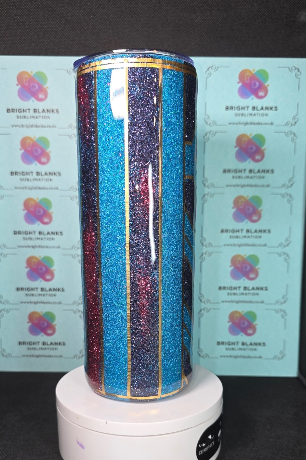 Gold Pinstripe 20oz Skinny - Image 3